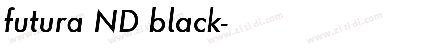futura ND black字体转换